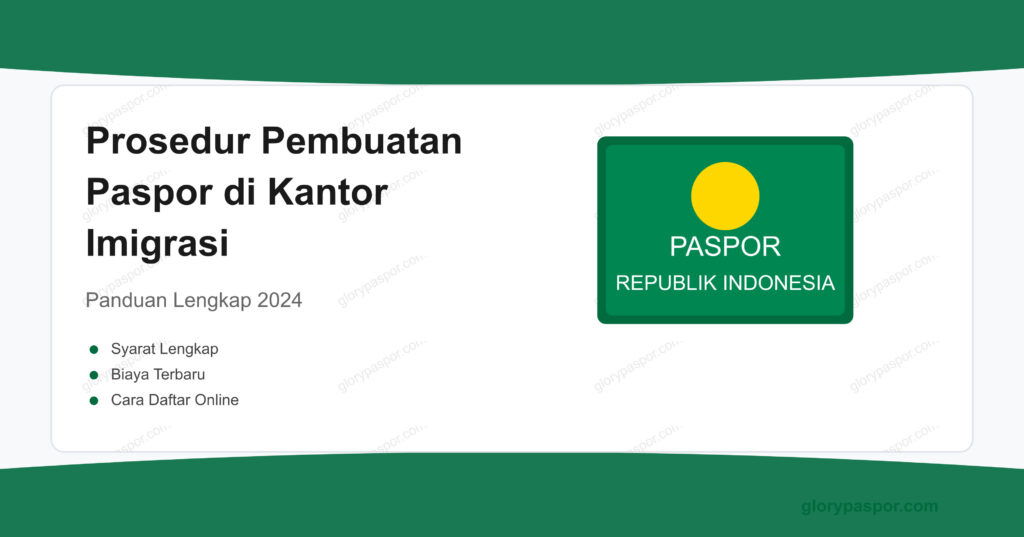 Prosedur pembuatan paspor di kantor imigrasi
